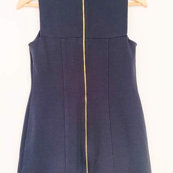 Vince Camuto Soft Navy Blue Sailor Full Back Zip Sleeveless Dress-Size 2 - Picture 10 of 13
